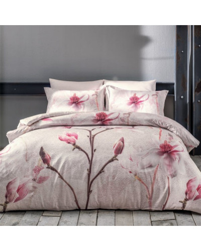 Постельное белье Tivolyo Home Orchidea bej делюкс сатин евро