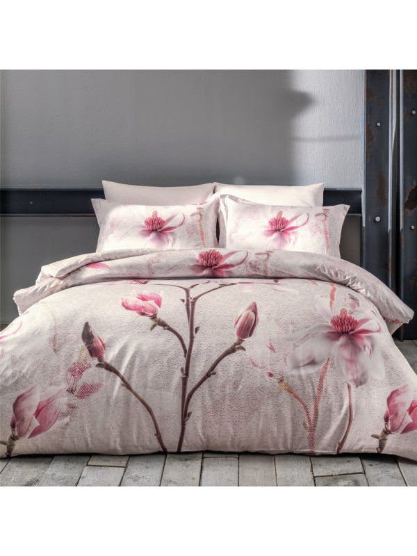 Постельное белье Tivolyo Home Orchidea bej делюкс сатин евро