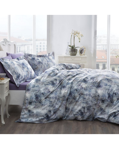 Постельное белье Tivolyo Home делюкс сатин полуторный Vela Цвет - лиловый