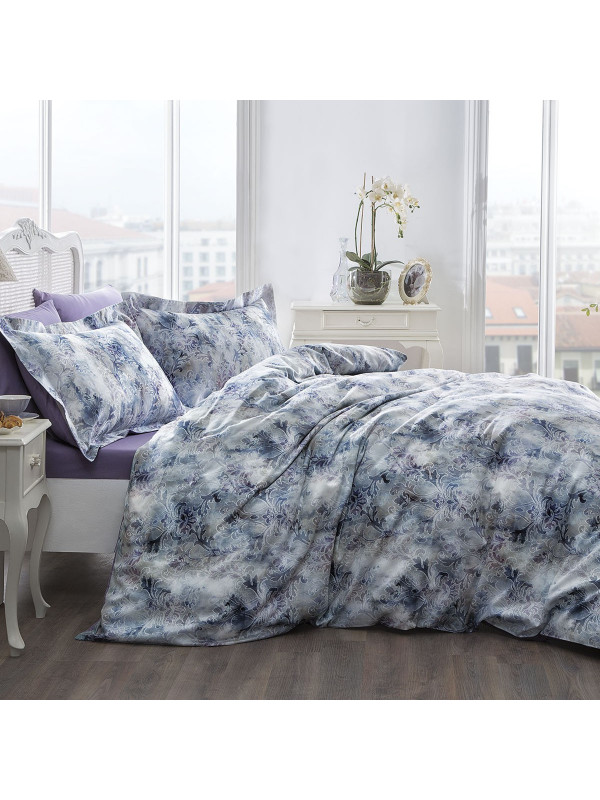 Постельное белье Tivolyo Home делюкс сатин полуторный Vela Цвет - лиловый