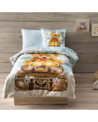 Подростковое постельное белье Tivolyo Home Masha делюкс сатин полуторное