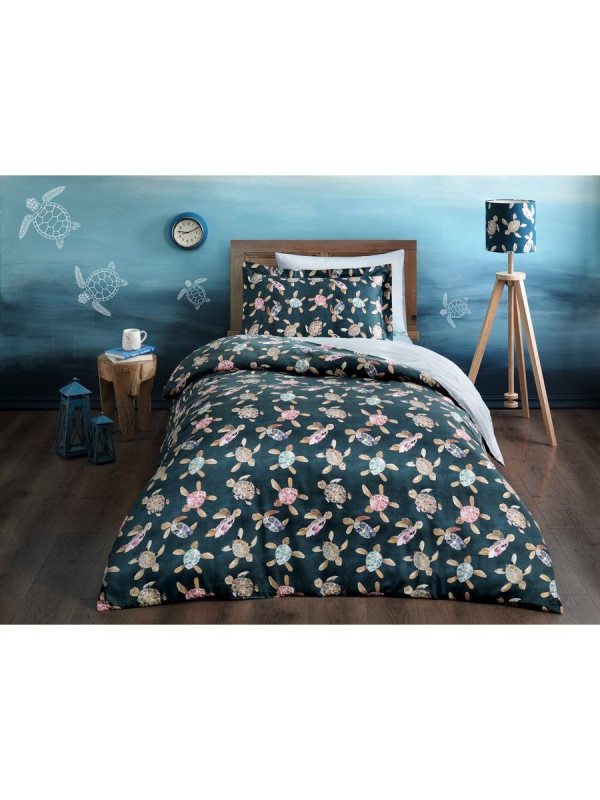 Подростковое постельное белье Tivolyo Home Caretta делюкс сатин полуторное