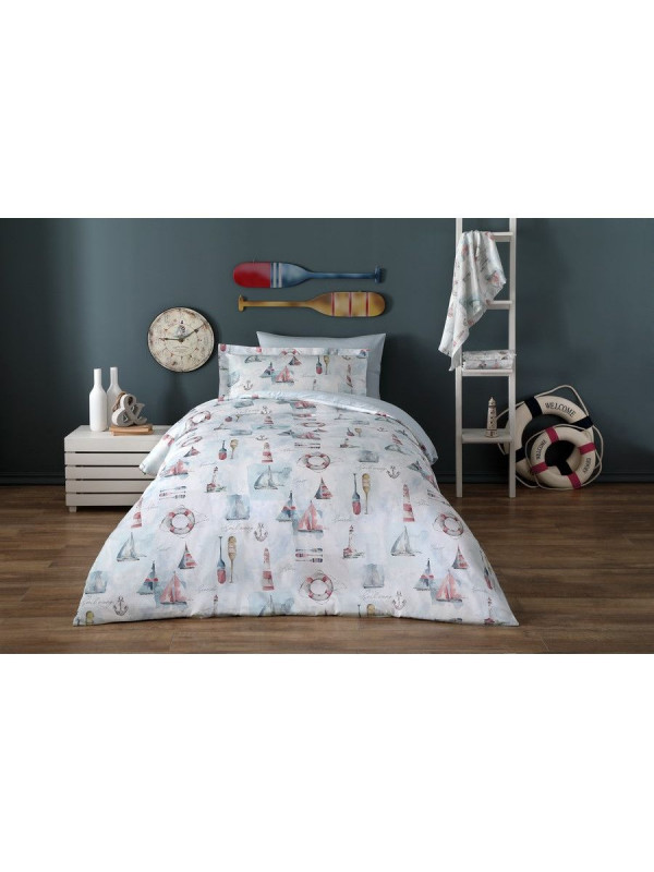 Подростковое постельное белье Tivolyo Home Marin делюкс сатин полуторное