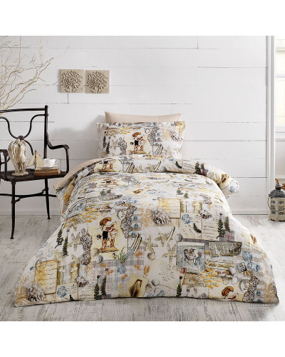 Подростковое постельное белье Tivolyo Home Seaside делюкс сатин полуторное