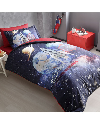 Подростковое постельное белье Tivolyo Home Mars делюкс сатин полуторное