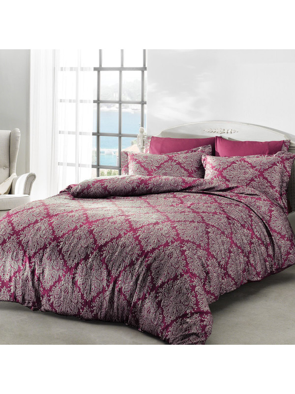 Постельное белье Tivolyo Home Scilia делюкс сатин жатый шёлк семейное