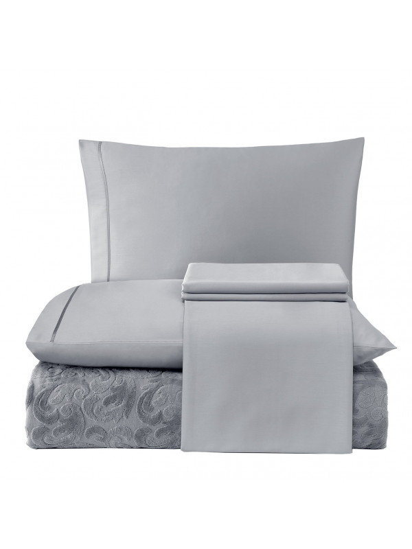 Постільна білизна Tivolyo Home Baroc gri піке євро