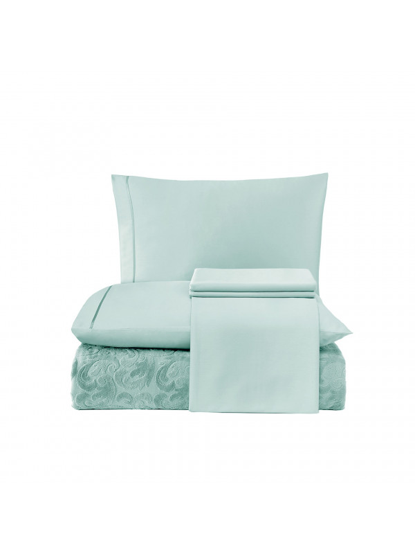 Постільна білизна Tivolyo Home Baroc su yesil піке євро