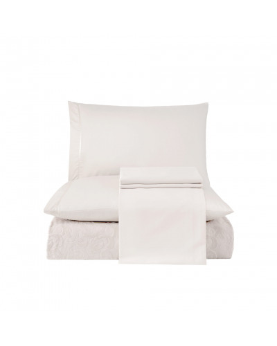 Постільна білизна Tivolyo Home Baroc krem піке євро