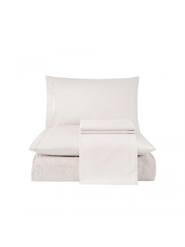 Постільна білизна Tivolyo Home Baroc krem піке євро