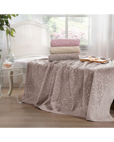 Махровая простынь Tivolyo Home Elips kahve 220x240