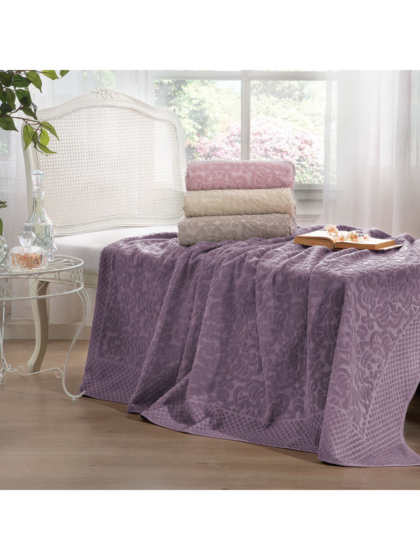 Махровая простынь Tivolyo Home Elips murdum 220x240