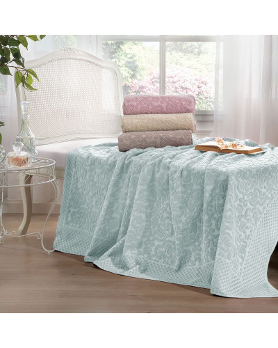 Махровая простынь Tivolyo Home Elips su yesil 160x220