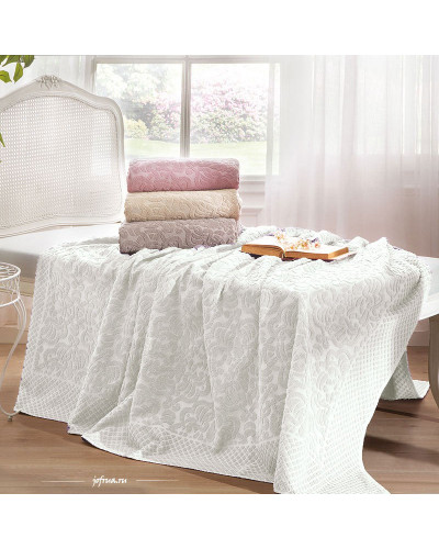 Махровая простынь Tivolyo Home Elips krem 160x220