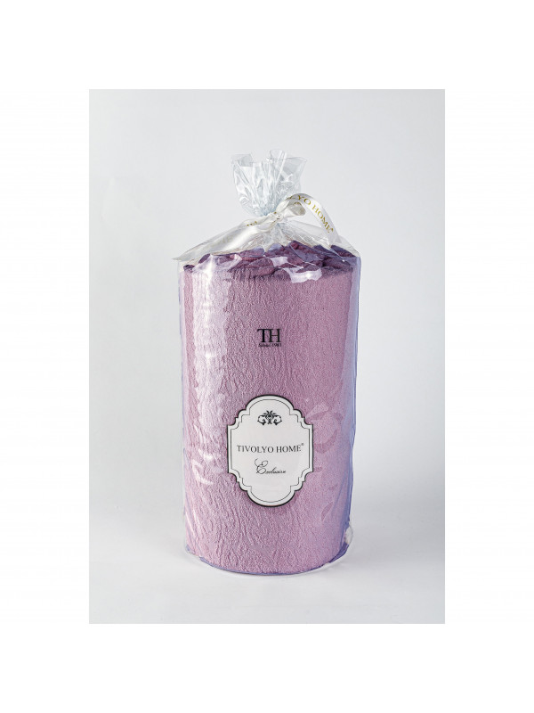 Простынь Tivolyo Home murdum махровая на резинке 180x200 наволочки 2-50x70