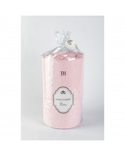 Простынь Tivolyo Home somon махровая на резинке 180x200 наволочки 2-50x70