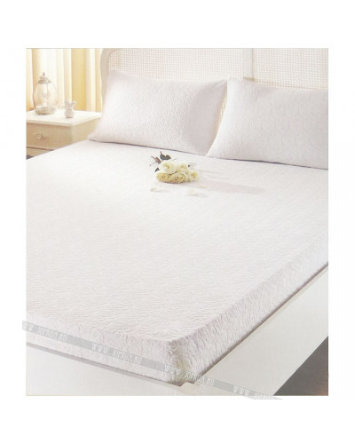 Простынь Tivolyo Home ecru махровая на резинке 180x200 наволочки 2-50x70