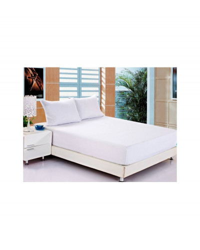 Простынь Maison D'or ecru трикотаж на резинке 180x200 наволочки 180x200 2-50x70