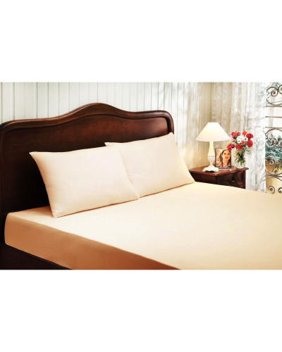 Простынь Tivolyo Home somon сатин на резинке 180x200 наволочки 2-50x70