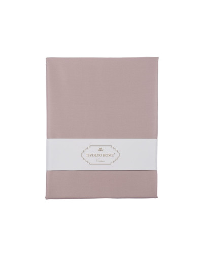 Простынь Tivolyo Home kahve сатин 240x260 наволочки 2-50x70