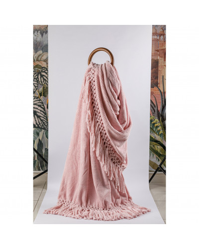 Плед Tivolyo Home Nappa favo soft pudra флис 200x220