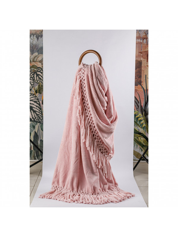 Плед Tivolyo Home Nappa favo soft pudra флис 200x220