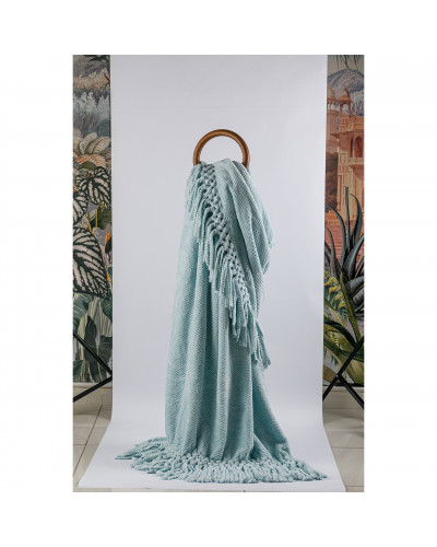 Плед Tivolyo Home Nappa favo soft su yesil флис 200x220