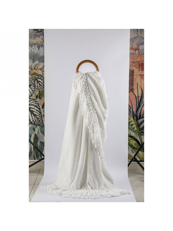 Плед Tivolyo Home Nappa Favo soft krem флис 200x220