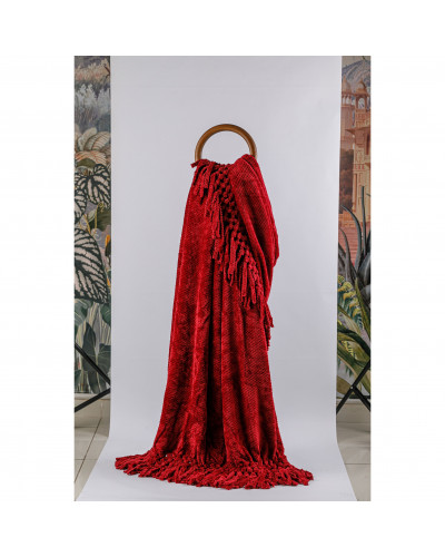 Плед Tivolyo Home Nappa Favo soft bordo флис 200x220