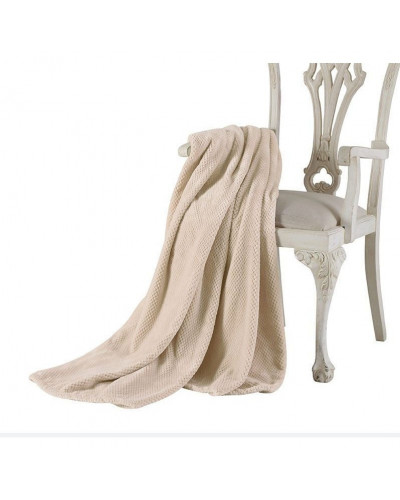 Плед Tivolyo Home Favo soft bej флис 200x220