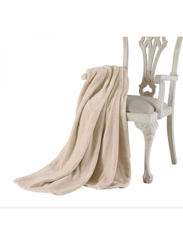 Плед Tivolyo Home Favo soft bej флис 160x220