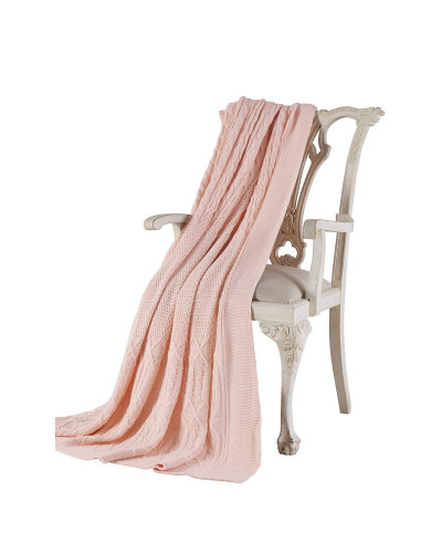 Пледи Tivolyo Home Luna трикотаж трикотаж(склад акрил) Колір рожевий