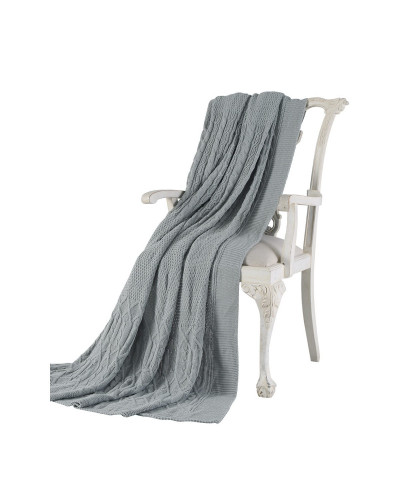 Пледи Tivolyo Home Luna в'язаний трикотаж (склад акрил) Колір темно-зелений