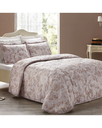 Покрывало Tivolyo Home Rokoko Kahve жаккард 260x260