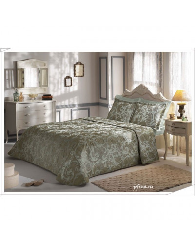 Покривало Tivolyo Home Delia yesil жаккард 260x270