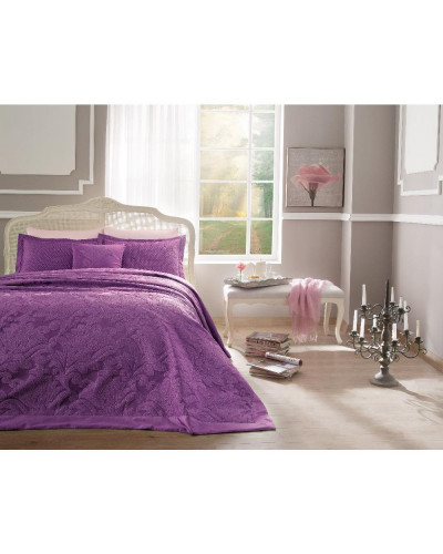 Покрывало Tivolyo Home Versa lila жаккард 260x260