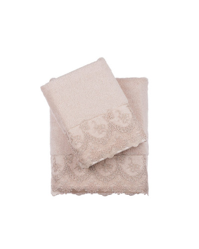 Набор полотенец Tivolyo Home Regina bej 50x100; 75x150