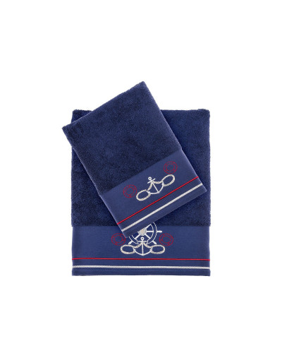 Набор полотенец Tivolyo Home Navy lacivert 50x100; 75x150