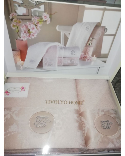 Набор полотенец Tivolyo Home Grant pudra 50x100; 75x150