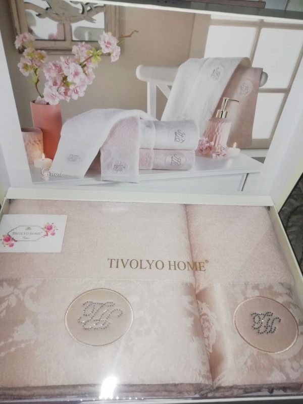 Набор полотенец Tivolyo Home Grant pudra 50x100; 75x150