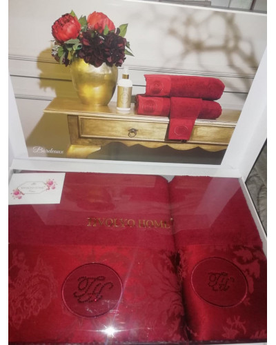 Набор полотенец Tivolyo Home Bordeaux 50x100; 75x150