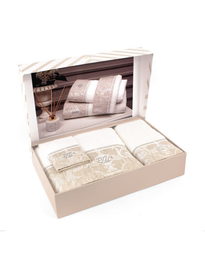 Набор полотенец Tivolyo Home Emperyum 30x50; 50x100; 75x150