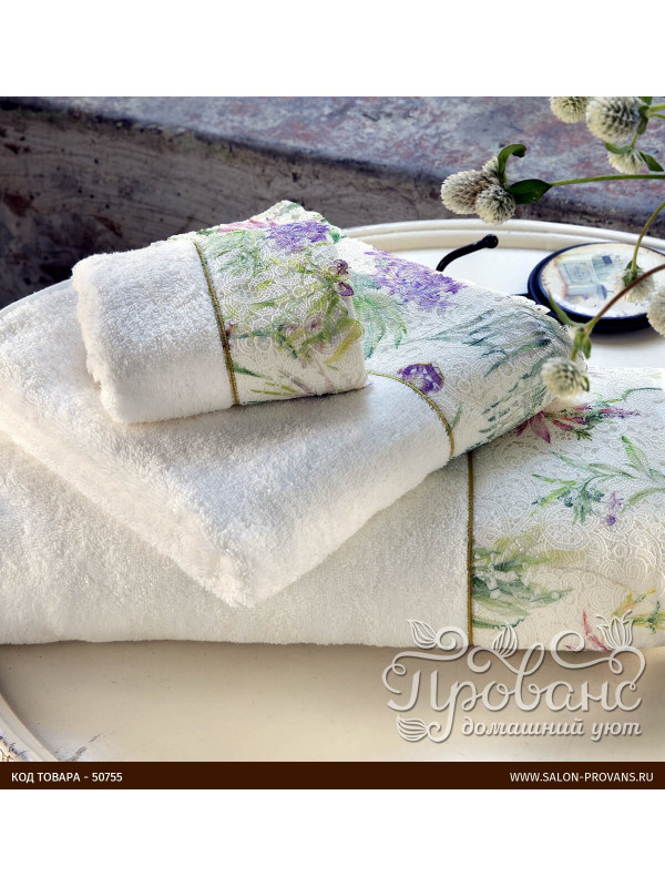 Кухонные полотенца Tivolyo Home  NORA , 3 предмета, махра (100 хлопок) Цвета: кремовый