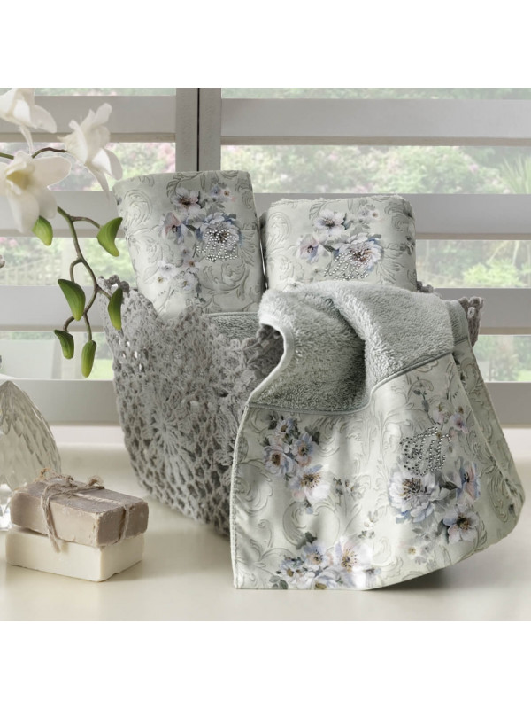 Кухонные полотенца Tivolyo Home NARCISSA , 3 предмета, махра (100 хлопок) Цвета: зеленый