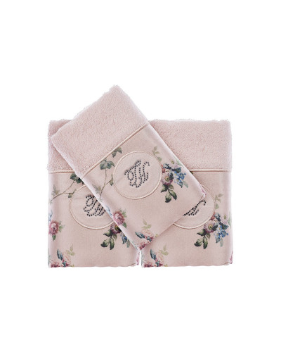 Кухонные полотенца Tivolyo Home Roseland lux pembe 3-30x50