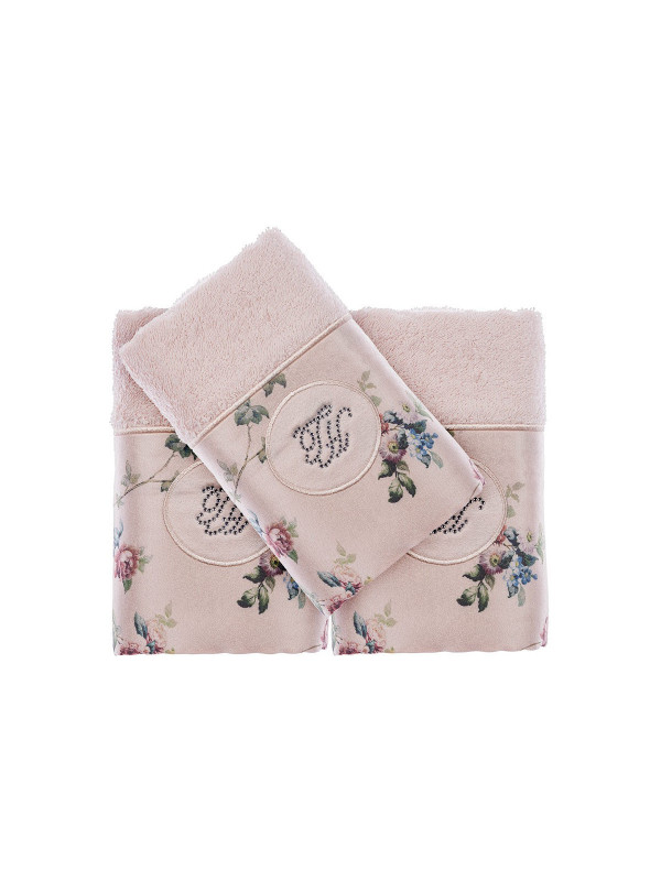 Кухонные полотенца Tivolyo Home Roseland lux pembe 3-30x50
