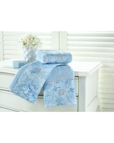 Кухонные полотенца Tivolyo Home Mirage , 3 предмета, махра (100 хлопок) Цвета: голубой