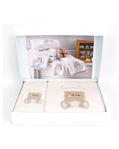 Детский набор полотенец Tivolyo Home Lovely mavi 50x90; 70x130