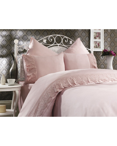 Постельное белье Grazie Home Katya (пудра) делюкс сатин евро