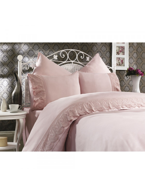 Постельное белье Grazie Home Katya (пудра) делюкс сатин евро